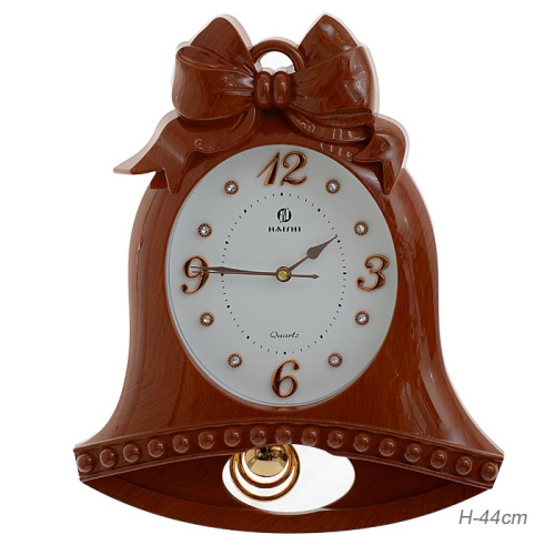 Часы настенные с маятником 44 см / 60T-1 /уп 10/Колокольчик