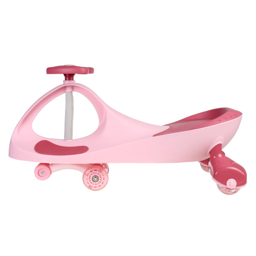 Толокар QT-8097 розовый/светящиеся полиуретановые колеса 80 мм/уп5