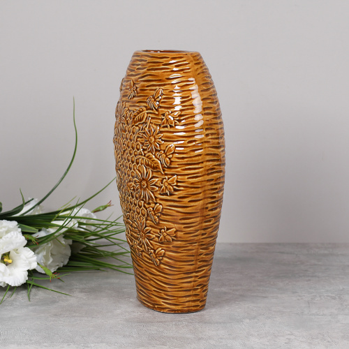 Ваза 32 см Медовая / FLJ-31 /уп 8/А без и/уп