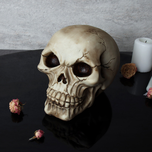 Копилка Череп 15 см / KY-19 /уп 24/Хэллоуин