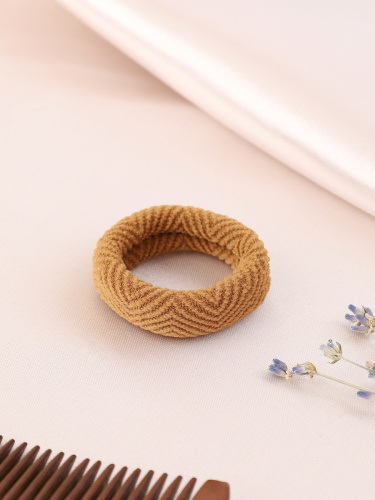 Резинка для волос / NSAL-23K /уп 100/коричневая