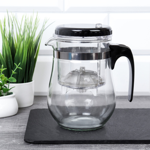 Френч-пресс 500 мл с кнопкой / 500GPS /уп 80/