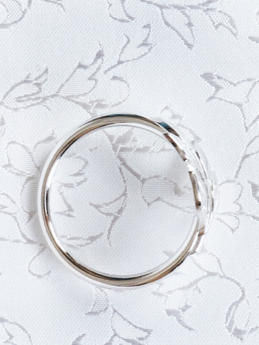 Кольца для салфеток 6 штук Веточка Серебро / JG05-5 /уп 200/ 8 марта/ подарок для женщины