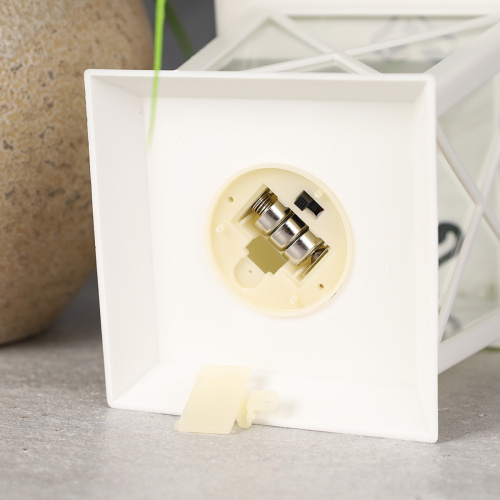 Светильник фонарь настольный Новогодний 17 см новогодний / YR03-11/уп 6/72/белый от батареек