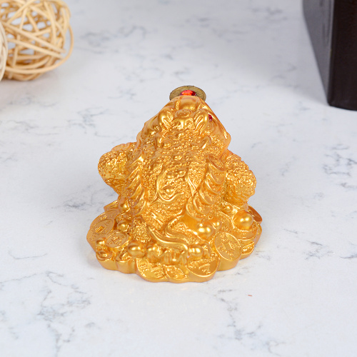 Фигурка Жаба денежная 6х6х5 см / GN489 /уп 200/золотая