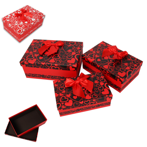 Коробка подарочная Прямоугольная набор 3 штуки / 2316-72 /уп 36/