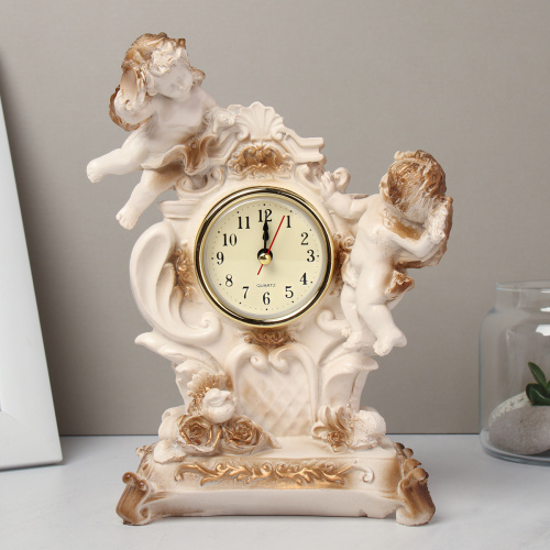 Часы статуэтка Амурчики 21,5 см / 1616A /уп 24/