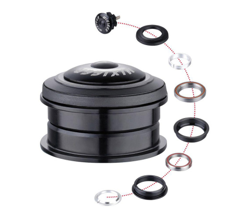 Рулевая колонка MIXIEER QLP-34 размер 1-1/8"х44x30 высота 10.5мм пром.подш. вес 102г /уп100