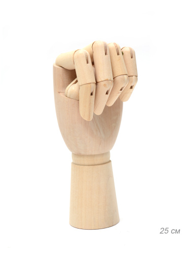 Сувенир рука деревянная левая 25 см / F43 /уп 60/