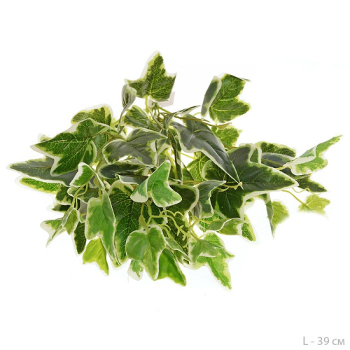 Зелень искусственная Плющ 39 см / 7034W /уп 400/