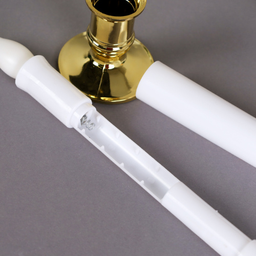 Свеча светодиодная 25 см в подсвечнике / VFR-48 /уп 2/480/