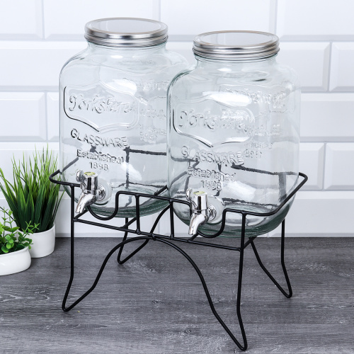 Банка с краном 2 штуки 4 л на подставке / 2302-4000 /уп 4/* Лимонадник