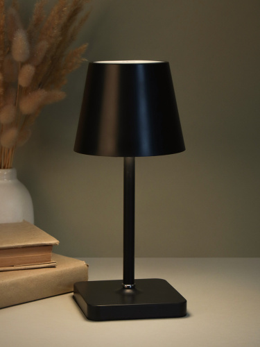 Светильник настольный 24/37 см черный / CW182609-10 /уп 60/USB