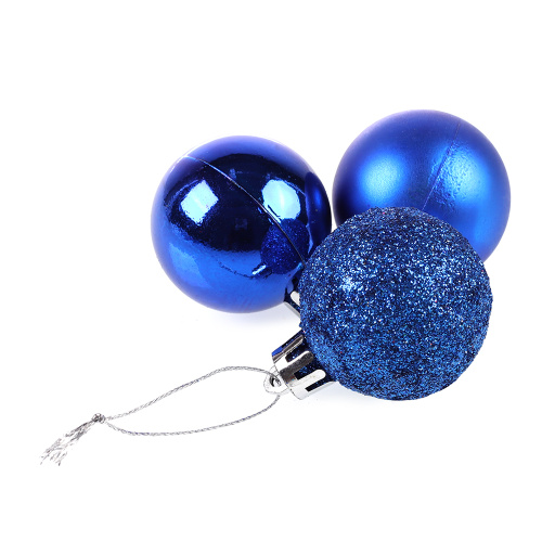 Елочные шары 12 штук 4 см / HX-12/4 /уп 192/ синий