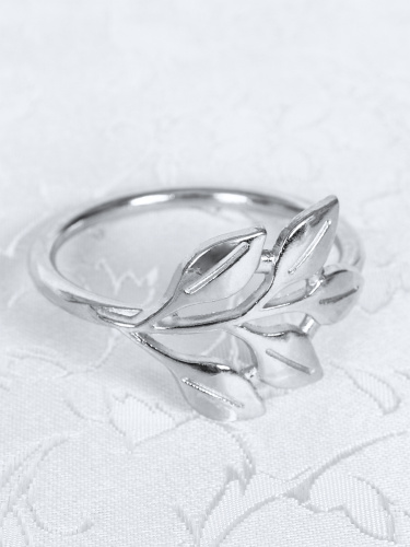 Кольца для салфеток 6 штук Веточка Серебро / JG05-5 /уп 200/ 8 марта/ подарок для женщины