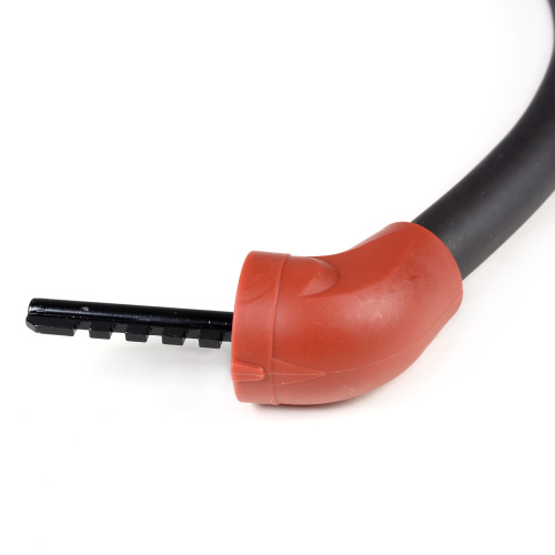 Замок тросовый кодовый R-LOCK BIG03, 5 разрядов, 570мм, стальной трос антивзлом. плетение, вес 370 гр, красный. /уп 100