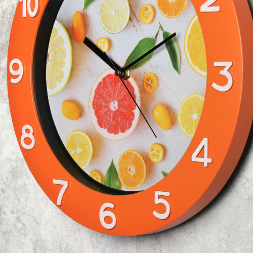 Часы настенные 32 см Фрукты / NE-517-2 /уп 20/