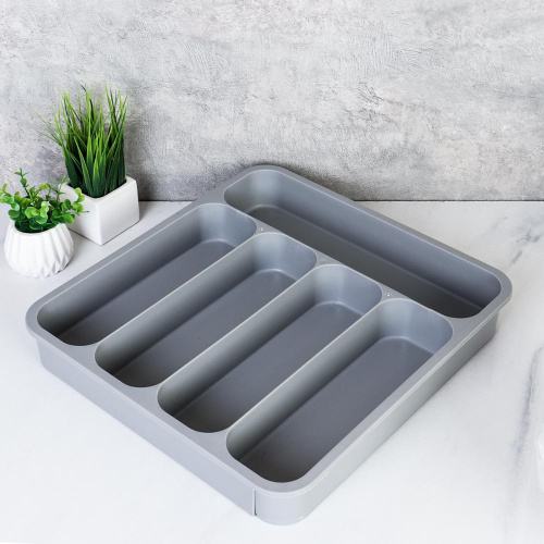 Лоток для столовых приборов раздвижной 52(32)*34 см/ АН-101 /уп 20/ 