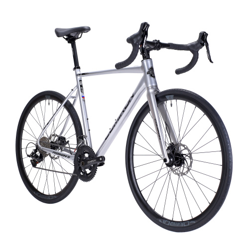 Велосипед шоссейный COMIRON RONIN II 700C-560mm SENSAH 2X11S THRU AXLE цвет: серебристый  quicksilver mercury