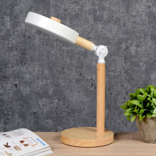 Настольный светильник. LED-лампа Три режим: тёплый-белый-холодный / Размер 15см*39см С лампой светодиодной 6Вт Три режима тёплый-нейтральный-х /уп 10/