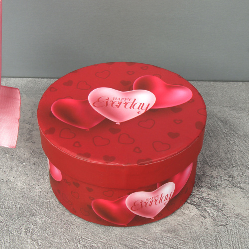 Коробка подарочная круглая 10х10 см / S139-SY622 /уп 12/216/микс