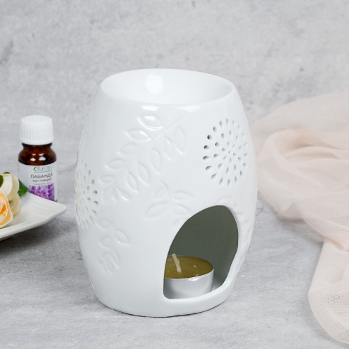 Аромалампа белая 12 см / XL-0019 /уп 48/