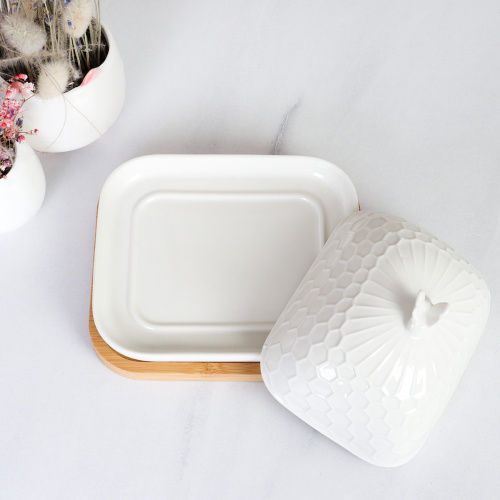 Масленка 15 см / JD7169-2 /уп 24/ на деревянной подставке