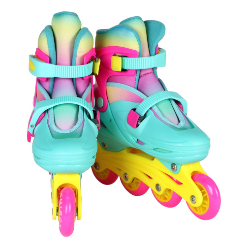 Роликовые коньки COMIRON / M /уп 6/ (35-38) цветные