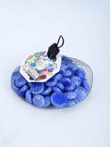 Декоративные камни 350г синии / 7-21/1 /уп 50/