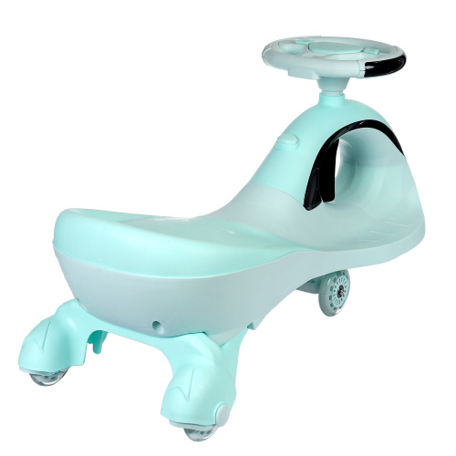 Толокар COMIRON QT-8098/светящиеся полиуретановые колеса 90 мм/ Голубой/уп4