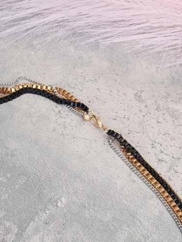 Колье многослойное 47 см / 43/08/08-2 /уп 12/Акция