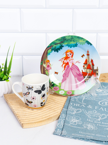 Набор посуды 2 предмета Принцесса/ C883#/HT0431