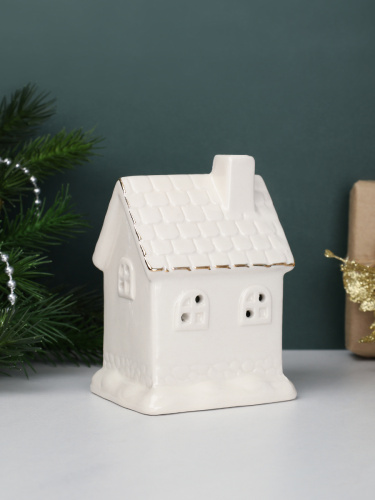 Фигурка Домик с подсветкой 10 см новогодний / FP23566 /уп 72/LED