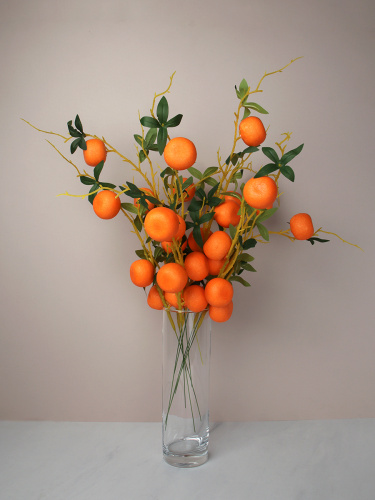 Растение искусственное Мандарин 3 ягоды 53 см / GTN-3 /уп 10/800/