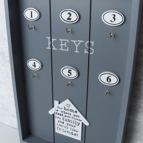 Ключница открытая на 6 ключей 20х30 см / AW-404 /уп 6/48/