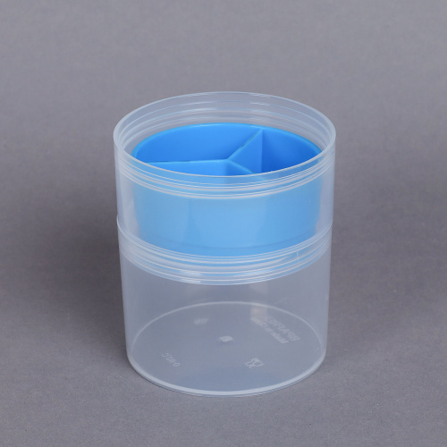 Бутылка/Шейкер СПАЙДЕР SHS-500 бело-голубая для спортивного питания 500ML