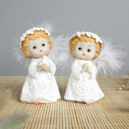 Фигурка Ангел 10 см / H007 /уп 4/192/крылья перо