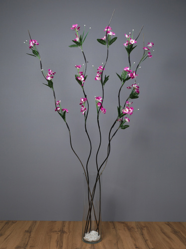 Сухоцвет набор 5 штук 160 см СИРЕНЕВЫЕ цветы / 39-3 /уп 160/641066