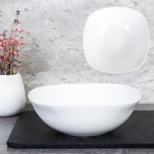 Салатник квадратный 350 мл 139 мм / SQ/FLFW55 (WHITE) /уп 72/