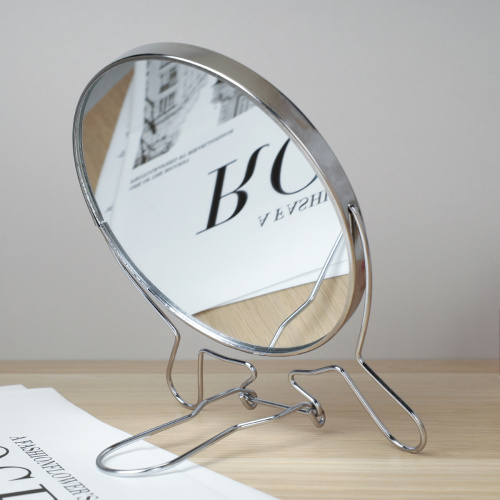Зеркало настольное круглое двустороннее с увеличением 14 см / CR-6 /уп 12/96/