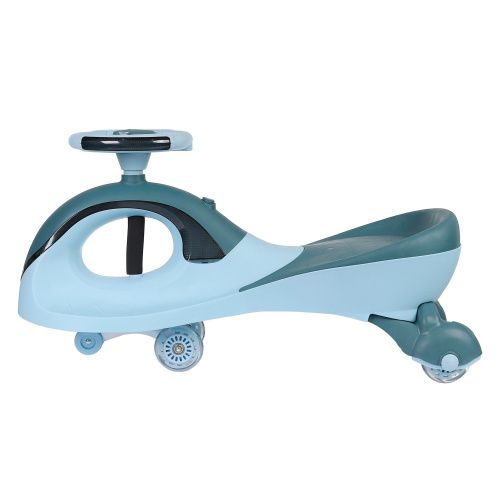 Толокар COMIRON QT-8098/светящиеся полиуретановые колеса 90 мм/ Синий/уп4